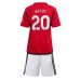 Maillot de foot Manchester United Diogo Dalot #20 Domicile vêtements enfant 2023-24 Manches Courtes (+ pantalon court)